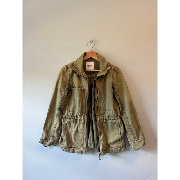 Madewell Green Utility Bomber Jacket - Picture 1 of 3